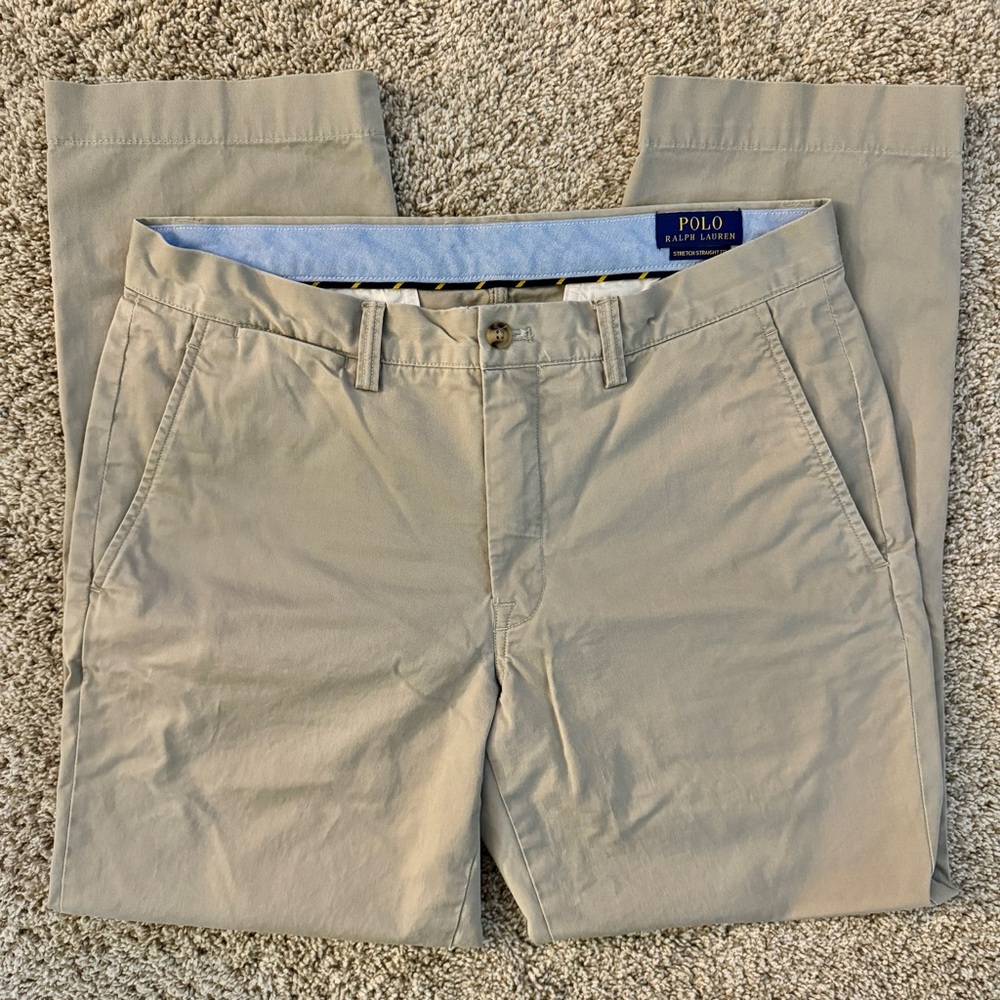 EUC Polo Ralph Lauren Khaki Pants, Size 32/34